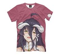 Overlord T-Shirt Anime Stampa 3D Albedo Ainz Ooal Abito Cosplay Manica Corta Tee Top Estate Casual Uomo Tshirt, Tipo 13, XXL