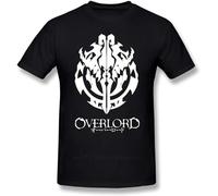 Overlord T Shirt Overlord Anime Guild Emblem Ainz Ooal Gown T-Shirt Graphic Short-Sleeve Tee Shirt Man Tshirt Black M