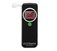 Overmax AD Etilometro Digital Professionale Sensore Elettrochimico Calibrazione Un'elevata Precisione di Misurazione Fino A 0,07‰ Tempo di Risposta 5s Alert Indicator Rosso E Suono 3 Boccagli