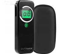 Overmax AD Etilometro Digital Professionale Sensore Elettrochimico Calibrazione Un'elevata Precisione di Misurazione Fino A 0,07‰ Tempo di Risposta 5s Alert Indicator Rosso E Suono 3 Boccagli