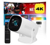 OVERMAX MULTIPIC VEER Mini Proiettore 4K FullHD, Correzione Trapezoidale, Immagini fino a 200", Wi-Fi Bluetooth, 2000 Lumen 120 ANSI, Proiettore Stelle, Telecomando, Android, Home Cinema