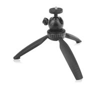 OVERMAX Tripod Mini - Mini treppiede portatile per proiettori, portata 2 kg, compatibile con apparecchi filettati da 1/4 di pollice - Regolazione dell'angolo e dell'altezza, leggero e stabile