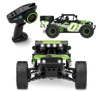 Overmax X-Haste - Auto radiocomandata 4WD, 30 km/h, scala 1:20, LED | LED in 5 colori, regolazione continua della velocità, portata di 80 m, sospensione singola, batteria agli ioni di litio