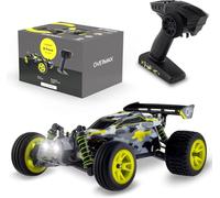 Overmax X-Pace Macchina telecomandata Auto RC Grandi dimensioni, Velocità fino 45km/h Portata fino 100Metri, Trazione 4x4, Senza ricarica fino 30minuti, Sospensione molla, Solida struttura 2 Batterie