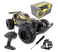 Overmax X-Rally 2.0 Macchina Telecomandata Auto RC LED Grandi Dimensioni Velocità Fino 20 km/h Trazione Posteriore Portata fino 100 metri Guida Senza Ricarica Fino 30minuti Solida Struttura 2 Batterie