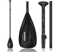 OVERMONT 3 Pezzi Pagaia Telescopica 162cm-215cm Kayak Stand Up Paddle in Alluminio Regolabili Removibili con Manico Antiscivolo per SUP Kayak Canoa Boat Canoe Surfboard