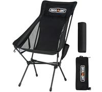 OVERMONT Sedia da Campeggio Ultralight Pieghevole - Sedia Leggera e Portatile - Supporta fino a 150 kg per adulti - con Borsa da Trasporto per Campeggio Trekking Spiaggia e Viaggi Outdoor