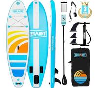 OVERMONT SUP Gonfiabile Antiscivolo per Adulti - Stand up Paddle Board Gonfiabile - Tavola da Paddle in Piedi con Accessori - Ideale per Principianti e Esperti