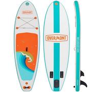 OVERMONT SUP Gonfiabile Antiscivolo per Adulti - Stand up Paddle Board Gonfiabile - Tavola da Paddle in Piedi con Accessori - Ideale per Principianti e Esperti