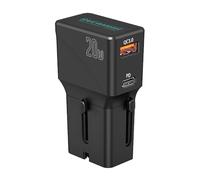 OVERMUST - Adattatore Universale da Viaggio, Compatibile con 200+ Paesi, Prese USB-C e USB-A, Ricarica Rapida 20W, Portatile e Sicuro