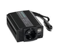 OVERMUST - Inverter Auto 12V a 220V 300W, Presa Schuko, Doppia Porta USB 2.1A, Protezione Sovratensione e Cortocircuito, Ventola Raffreddamento, Autospegnimento