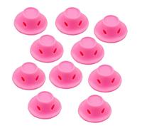 Overnight Curling Rollers - 10X Heatless for Long Hair | PP with Light Red Small 1.57x1.57x1.38in, Large 1.89x1.89x1.57in, Salon Quality Set, Sleeping Curling Accessory