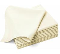Oversize 10-Piece Panno Cena Tovaglioli 100% Mjs / Mjspolyester 20 ", Avorio