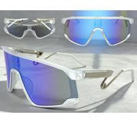 Oversize Avvolgente Motociclista Pesca Ciclismo Scudo Sole Grande Frosted Frame