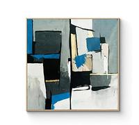 Oversize Opera d'arte Pittura astratta Contemporanea Extra Large Pittura astratta Wall Art con cornice su tela XL Dipinti ad olio 80x80cm (31x31in) Con cornice