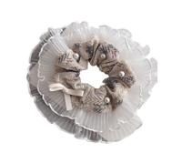 Oversize Scrunchies Pizzo Fiore Dei Capelli Scrunchies Elastico Cravatta Dei Capelli Spessi Updos Hairband Femminile Hairloops Ornamenti