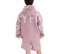 Oversized Christian Heavyweight Faith Sweatshirt, Essential Hoodie, Forgiven Letter Print Graphic Hoodies Pullover (Pink,M)