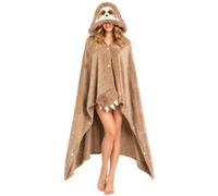 Oversized Hoodie Blanket, Halloween Animal Throw Wrap with Warm Design