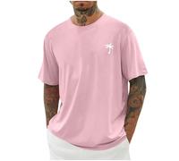 Oversized, maglietta da uomo a maniche corte, scollo rotondo, estivo, alla moda, con motivo a palma, stampa vintage, stampa streetwear, maglietta da uomo, maglietta sportiva palme angels, maglietta
