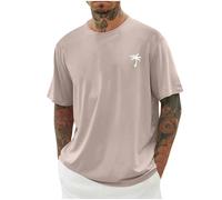 Oversized, maglietta da uomo a maniche corte, scollo rotondo, estivo, alla moda, con motivo a palma, stampa vintage, stampa streetwear, maglietta da uomo, maglietta sportiva palme angels, maglietta