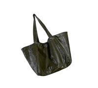 Oversized Water-Resistant PU Tote Bag Anti-Scratch Professional Shoulder Purse for Daily Commuting & Shopping Spacious Office Shoulder Bag