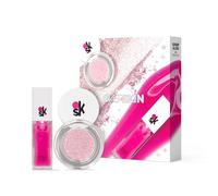 Overskin by Veralab Glow Vertigo, Kit Ombretto Illuminante Multiuso + Lucidalabbra Effetto 3D Gossip Gloss (Light Vertigo 02 Oro + Gossip Gloss 03 Spritz)