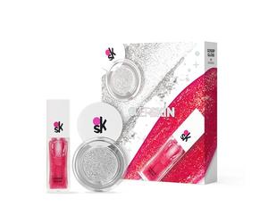Overskin by Veralab Glow Vertigo, Kit Ombretto Illuminante Multiuso + Lucidalabbra Effetto 3D Gossip Gloss (Light Vertigo 01 Madreperla + Gossip Gloss 04 Sangria)