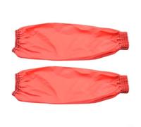 Oversleeve in poliuretano resistente all'olio che si estende dal polso al gomito con polsini elastici per la protezione nella manipolazione degli alimenti e negli ambienti (rosso)