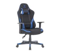 Oversteel - SAPHIRE Sedia da gaming professionale in tessuto impermeabile, regolabile in altezza, schienale reclinabile a 135°, pistone a gas di classe 3, fino a 120Kg, colore grigio/blu