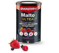Overstim.s - Malto Ultra Drink (450g) - Aumenta le riserve energetiche - Carboidrati lenti - Migliora la resistenza - Buona funzione muscolare - Riduce l'affaticamento - Aroma di frutta rossa