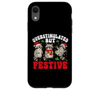 Overstimulated But Festive - Divertente procione Natale Natale Custodia per iPhone XR