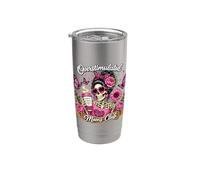 Overstimulated Moms Club Coffee Skeleton Festa della Mamma Caos Bicchiere termico in acciaio inox doppia parete