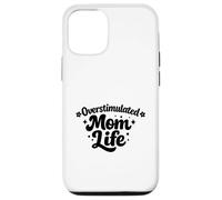 Overstimulated Moms Club Salute mentale Madri Day Divertente Custodia per iPhone 12/12 Pro