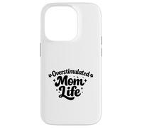 Overstimulated Moms Club Salute mentale Madri Day Divertente Custodia per iPhone 14 Pro