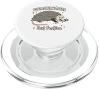 Overstimulated Possum Christmas Lights Funny Holiday Humor PopSockets PopGrip per MagSafe