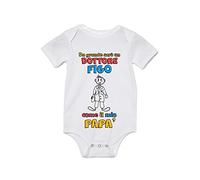 Overthetee Body Neonato Festa del Papà - Body Neonato Divertenti - Da grande Sarò un Dottore Figo come il mio Papà - Idea Regalo Festa del Papà - Body Papà - Idea Regalo Papà
