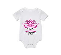 Overthetee Body Neonato Festa del Papà - Greta - La principessa di papà - Love - Idea Regalo
