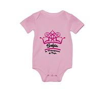 Overthetee Body Neonato Festa del Papà - Sofia - La principessa di papà - Love - Idea Regalo