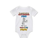 Overthetee Body Neonato per Uso Quotidiano Diurno Body Neonato Divertenti Da grande Sarò un Muratore Figo come mio Padre - Festa del Papà