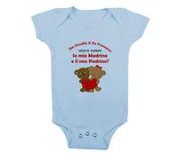 Overthetee Body Neonato per Uso Quotidiano Diurno Madrina e Padrino Personalizzabile [PERSONALIZZA NOMI] Madrina e il mio Padrino