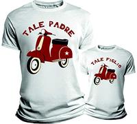Overthetee Coppia Tshirt papà e Figlio - Tale Padre Tale Figlio - Festa del papà - Tshirt papà e Figlio - Padre e Figlio Abbigliamento - Maglietta Padre e Figlio - Idea Regalo