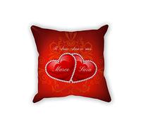 Overthetee Cuscino di San Valentino Personalizzabile, Ti Amo Amore Mio [ PERSONALIZZA NOMI], Amore, Idea Regalo Partner