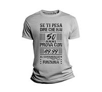 Overthetee Maglietta Compleanno Cinquanta Se Ti pesa Dire Che Hai Cinquanta Prova con 49,99 al supermercato Funziona
