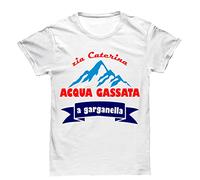 Overthetee Maglietta Divertente, Zia Caterina Acqua Gassata a Garganella, Parodia Risate, Trio Comici Italiani Tshirt Regalo Simpatico