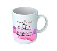 Overthetee Tazza Maestra Personalizzabile - Nome Insegnante e Alunno Bambino - Ti Voglio Bene Tanto Così - Idea Regalo