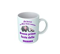 Overthetee Tazza Mamma - Buona prima festa della Mamma -ottimo lavoro mamma- Madre