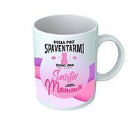 Overthetee Tazza Mamma Divertente Nulla Può Spaventarmi sono una Sarta e una Fantastica MammaGadget Simpatici Tazze con Scritte Madre Festa Mamme Mom Regalo Simpatico