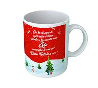 Overthetee Tazza Natale Zia - Chi ha Bisogno di Regali Quando Si ha Accanto Una Zia Meravigliosa? - Buon Natale Zia - Regalo Zia Natale - Idee Regalo Natale