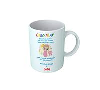 Overthetee Tazza PERSONALIZZABILE - Nome - Festa del Papà - Caro Papà - Baby - In arrivo - Femminuccia - Figlia - Padre - Amore - Tazze Colazione - Tenero - Regalo