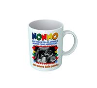 Overthetee Tazza Personalizzata Nonno - Ecografia Neonato PERSONALIZZABILE - Futuro Nonno - Nipotino - Nipotina - Immagine Neonato - Regali Originali - Bimbo in arrivo - Tazze Colazione
